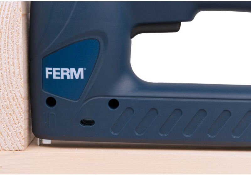 Ferm - Elektrotacker Kombi-Tacker - Schlagkraftreguliering - 400 Klammern - 100 Nägel