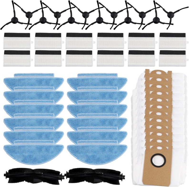 Für T10s / I8 Roboter Vakuum Ersatz Wichtigsten Roller Seite Pinsel Hepa-Filter Mopp Tuch Staub Tasche Zubehör