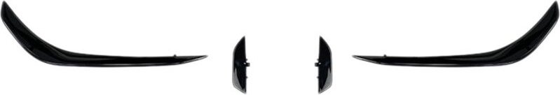 Tlily - Frontspoiler für CLA45 C118 2020 2021 Glänzend Schwarz Spoiler Nebel Lichter Dekorative Abdeckung