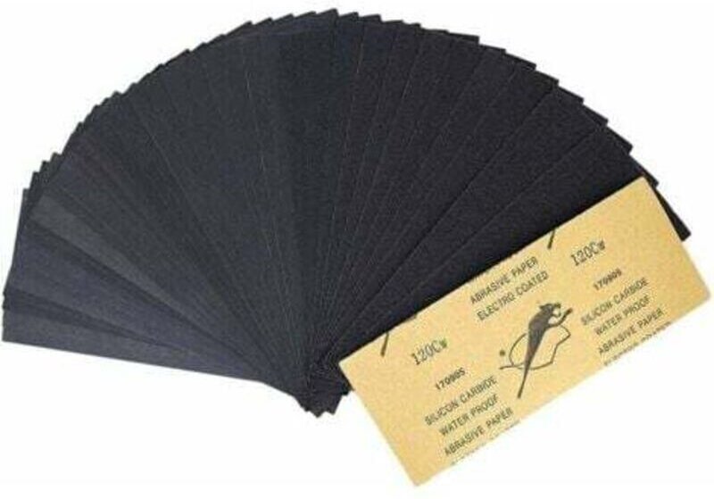 45-teiliges Schleifpapier-Set, Körnung 80 bis 3000, Nass- und Trockenschleifpapier, Schleifblätter zum Schleifen von Fah...