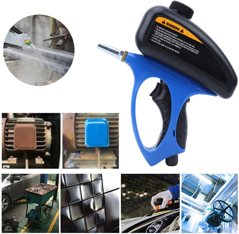 Tragbares Sandstrahlgerät, Tragbares Sandstrahlpistolen-Set, Kleine Düse, Pneumatische Sandstrahlpistole für Glas, Elekt...