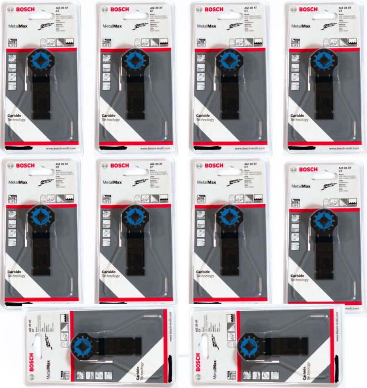 Carbide Tauchsägeblatt aiz 20 at Metal 40 x 20 mm, VE10 mit ois Aufnahme ohne starlock - Bosch