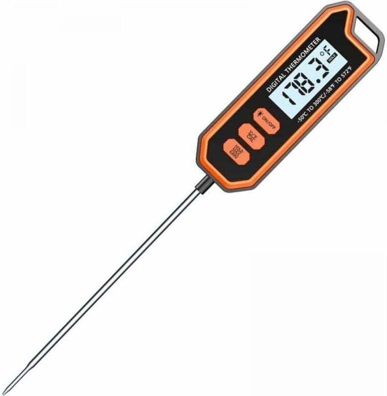 Wasserdichtes Küchenthermometer, XU, Kochsperre mit Sonde, 14,2"-LCD-Bildschirm, hohe Präzision beim Kochen von Fleisch,...