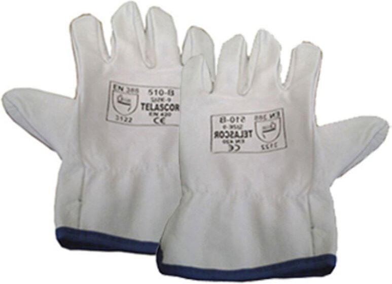 EDM - Pack. 12 Handschuhe aus Rindnarbenleder Größe 11 510-b Telascor