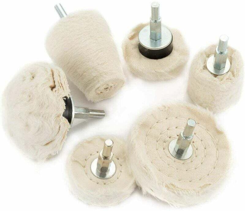 Polierscheibe für Bohrmaschine, Polieraufsatz, Akkuschrauber, 6-teilig, für Winkelschleifer, Polierwerkzeug, Bohrer-Poli...