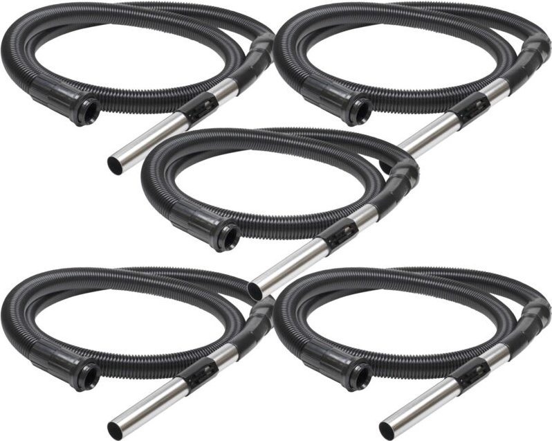 vhbw 5x Ersatz Schlauch kompatibel mit Electrolux D 730 - D 738, D 711, D 720 - D 725, D 748 Staubsauger - 2,41 m, Handg...