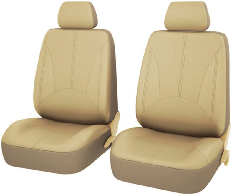 Eosnow 4 Stücke Autositzabdeckungen, universelle atmungsaktive Lederschutz -Set -Automobil -Innenzubehör für SUV -Fahrze...