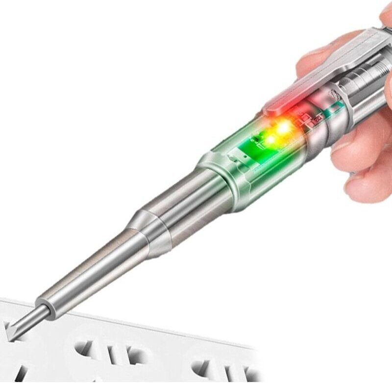 Blindspannungsprüferstift, berührungsloser Spannungsprüferstift, Schraubendreher für 24–250-V-Spannungsprüferstift, Prüf...