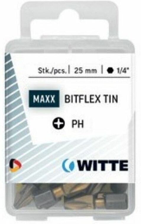 Satz von Spitzen WITTE PH 3 BITFLEX TIN PH3 5 Stück