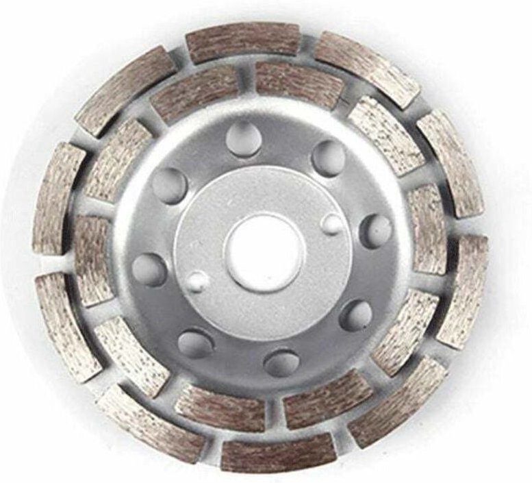 Hochwertige universelle Diamantschleifscheibe für Beton, 125 x 22,2 mm, PDX829.025, zweireihig