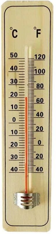 Vtizikl Thermomètre de jardin analogique en bois pour intérieur et extérieur. Thermomètre de température H3c7