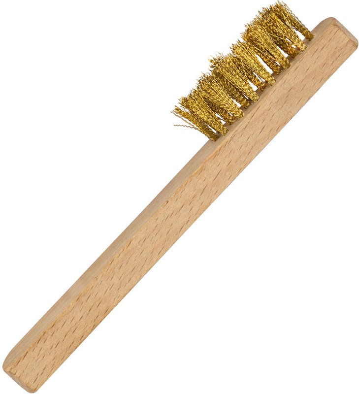 Dema - Zündkerzenbürste dzb 140 3-reihig Messingbürste Bürste für Zündkerzen Bremsen