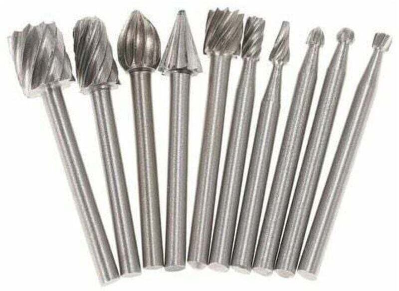 Zubehör für elektrische Schleifmaschinen, Fräser, 10 Stück, 3 mm