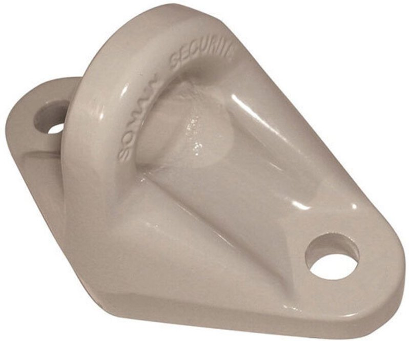 Doppelter Anschlagpunkt aus Aluminium – Grau RAL 7038 – 10 Stück - PA2-010