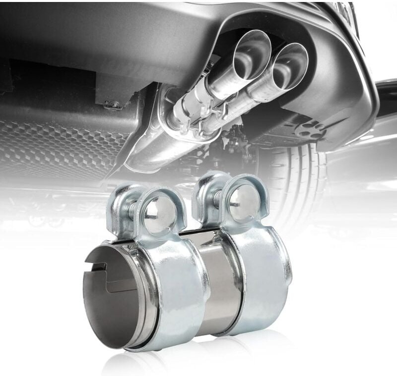Jalleria - Doppelte Auspuffschelle, Ø55 mm Universal Doppelte Auspuffschelle, Auspuffrohrschelle (ø 55mm / l: 95mm)