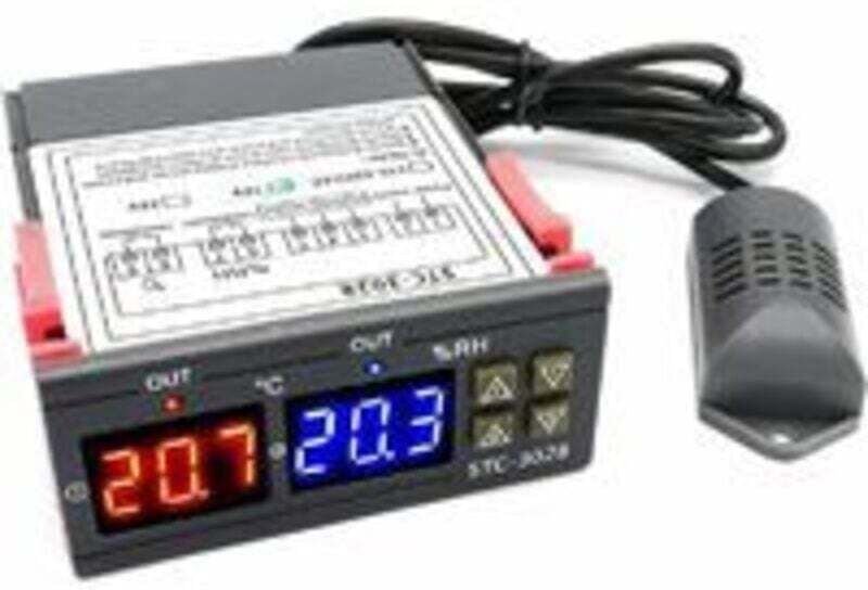 STC-3028 Digitaler Temperatur-Feuchtigkeitsregler 110-220 V Thermostat-Luftbefeuchter mit Feuchtigkeitssensorsonde für W...