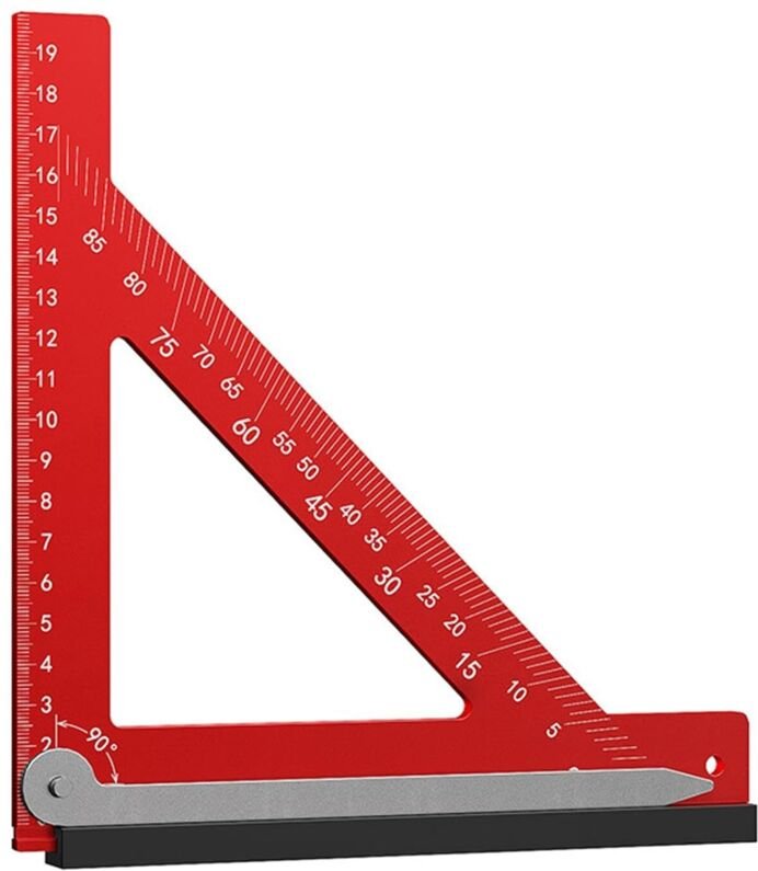 Easy-to-Read Ruler, Lightweight Angle Finder, Multi-Purpose Measuring Tool, Accurate Angle Square, Woodworking Accessory...