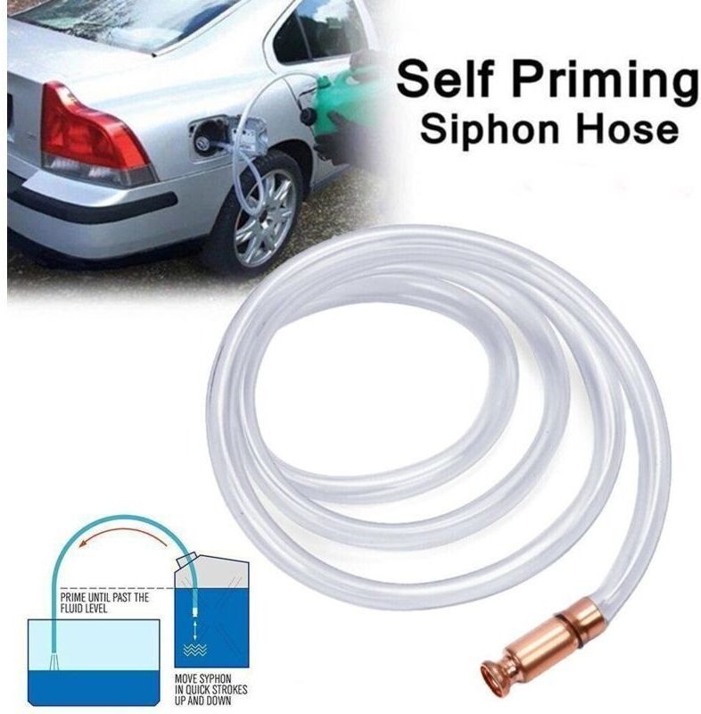 Manueller Saugschlauch für Kraftstoff, Benzin, Diesel, Wasser, Schüttelaufsauger, Flüssigkeitstransfer, selbstansaugende...
