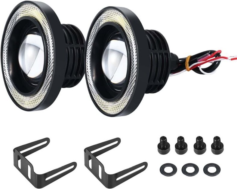 Tlily - 2 Stücke Auto Universal 3,5 Cob Auge Scheinwerfer Lauf Lichter