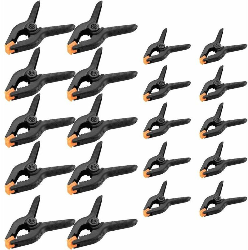 Set mit 20 Federklemmen, DIY-Werkzeugklemmen, Zangenklemmen, Greifklemmen für die Holzfotografie-Werkstatt – 2 Zoll / 3 ...