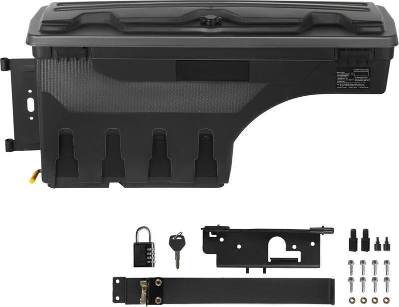 Aufbewahrungsbox für die Ladefläche, verschließbarer Deckel, wasserdichter ABS-Werkzeugkasten 6,6 Gal/20 l mit Passwort-...