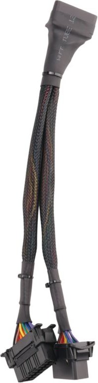 Tlily - in 1 OBD2 Verlängerungskabel obdii Stecker auf Buchse Splitter Auto Computer Anschluss Umwandlung Steckdose 30CM