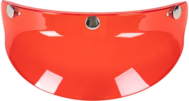 Visier mit 3 Druckknöpfen für offene Motorradhelme.