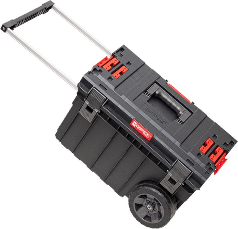 System one Trolley Vario stapelbar 605 x 405 x 345 mm 44 l IP66 mit Laufrädern auf Metallachse - Qbrick