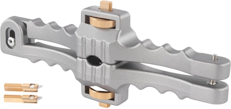 Verstellbarer Abisolierer, geschirmtes Querabisoliermesser, Glasfaserkabel-Schneidwerkzeug mit verstellbarer Klinge, Alu...