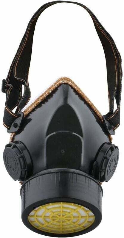 Staubmaske, Lackschutzmaske, Atemschutzmaske gegen giftige Dämpfe, Filtermaske mit leichtem Ausatmen, Schwarz