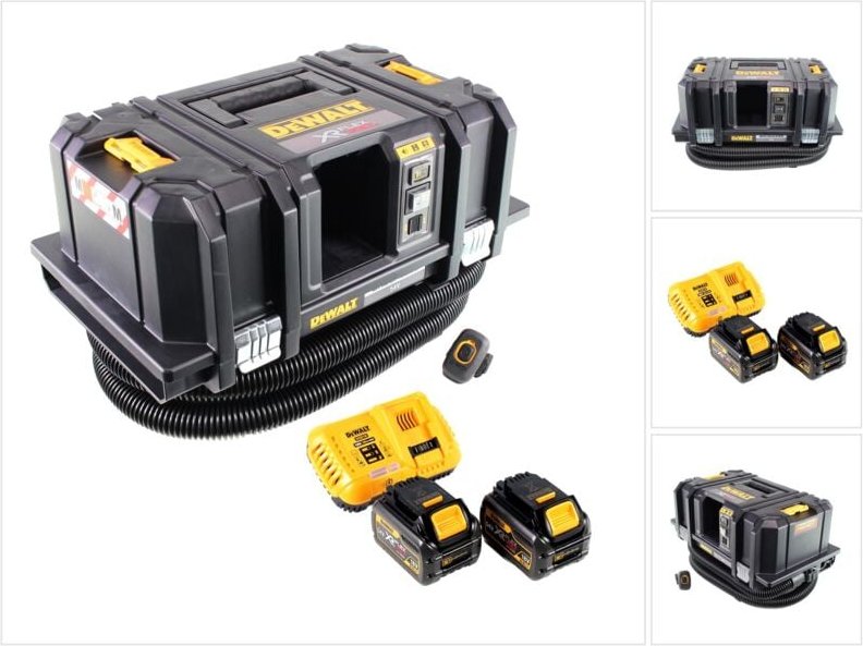 Dewalt DCV 586 MT2 Akku Nass- und Trockensauger 54 V 11 L Brushless + 2x Akku 6,0 Ah + Ladegerät