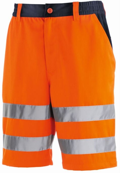 teXXor Warnschutz-Shorts ERIE leuchtorange/navy 48 4345