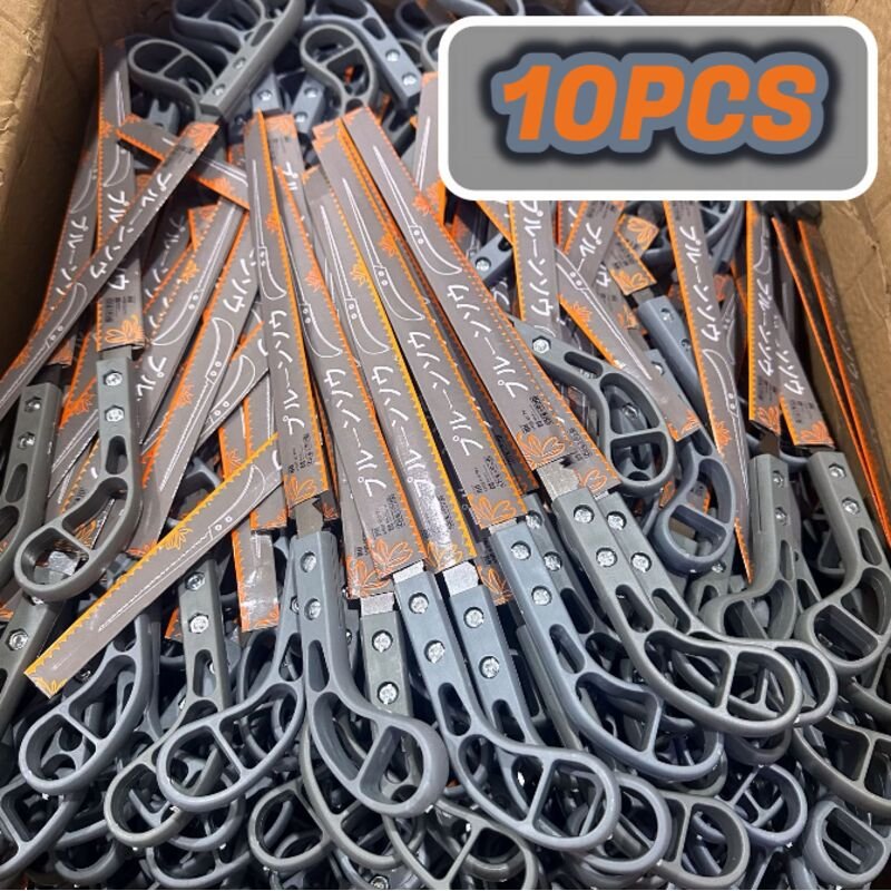 10 leichte Metall-Handsägen mit hochwertigem SK5-Stahlblatt, geeignet für Gartenarbeiten, zum Schneiden von Holz und PVC...