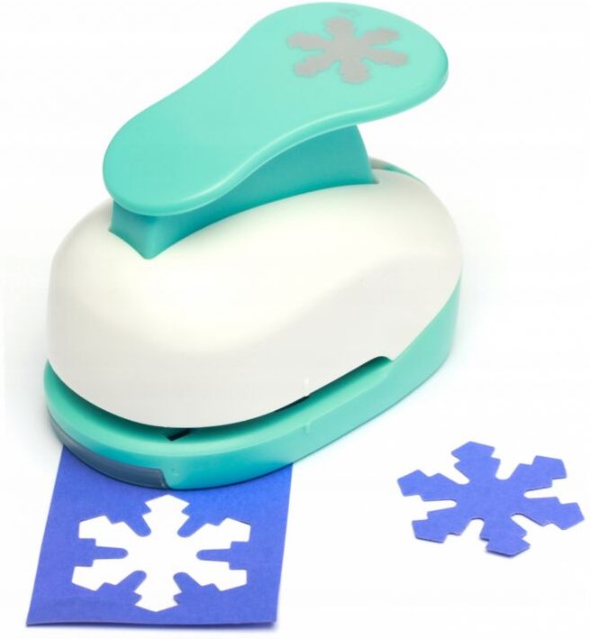 Dekorativer Stempel 3,8 cm 38 mm Schneeflocke 2