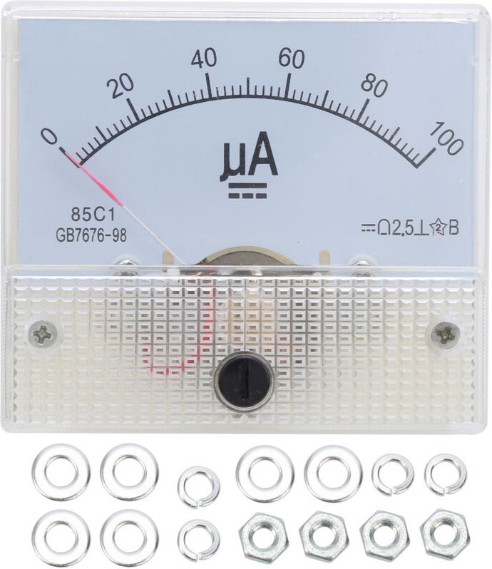 Jeffergarden - Eosnow 85C1 dc 0 100UA Zeiger Typ Amperemeter Analog Strom Panel Meter Messgerät