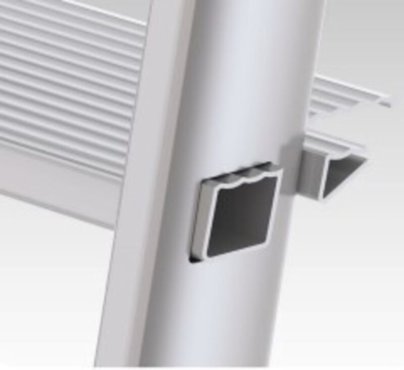 Scala In Acciaio E Alluminio Mod. Mista – 4 Gradini