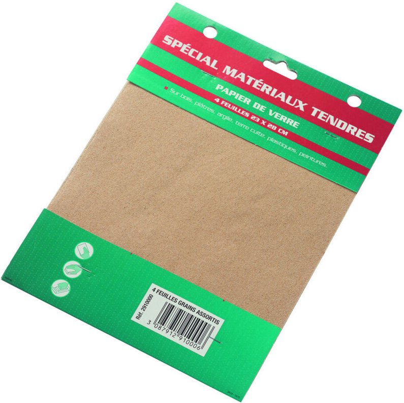 Schleifpapier 4 Blätter Großer Gr. - Savy