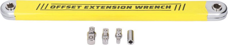 Universal-Verlängerungsschlüssel, Versetzter Verlängerungsschlüssel mit 1/2 Zoll, 1/4 Zoll und 3/8 Zoll Antriebsadaptern...