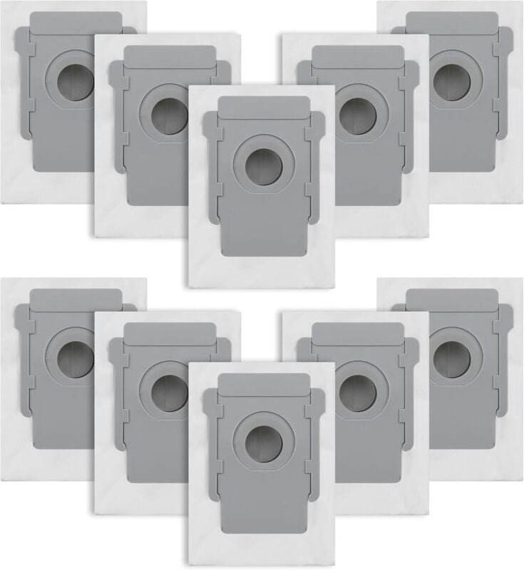 10er-Pack Staubsaugerbeutel für IRobot Roomba i7/i7+/i3/i3+/i4/i4+/i6/i6+/i8/i8+/S9/S9+/j7/j7+/E5/E6/E7, Ersatzbeutel fü...