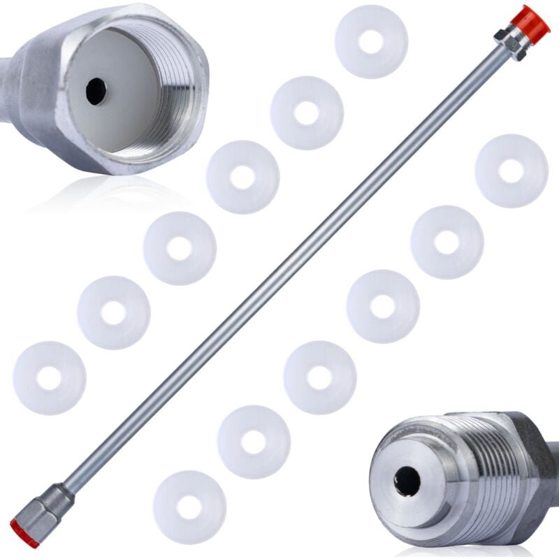 Thumbnail - Rosfix Set Spritzlanze 75 cm mit 12 Dichtungen – 7/8" Gewinde 290 bar Druckfestigkeit Für schwer zugängliche Stellen Zub...