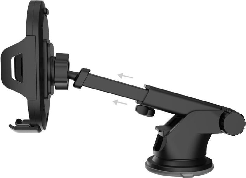 Teleskop-Autohalterung für Windschutzscheibe oder Armaturenbrett, schwarz