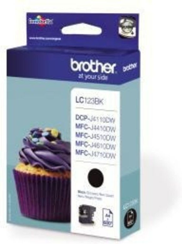 Tintenpatrone Originalzubehör LC-123BK ca. 600 Seiten schwarz