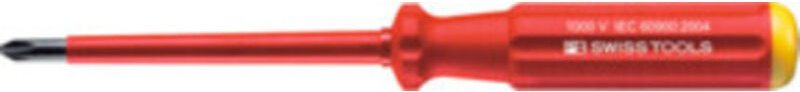 Pb Swiss Tools - Schraubendreher, für Phillips, SwissGrip vollisoliert, Kreuzschlitzgröße 3