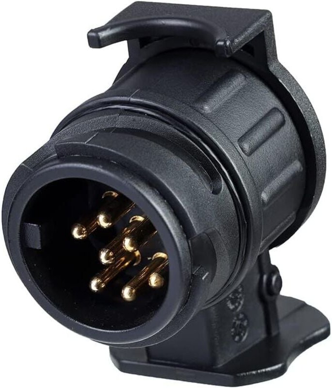 13-poliger auf 7-poliger Anhängeradapter, Anhängerkupplungssteckdosenadapter, wasserdichter 12-V-Anhängerstecker-Konvert...