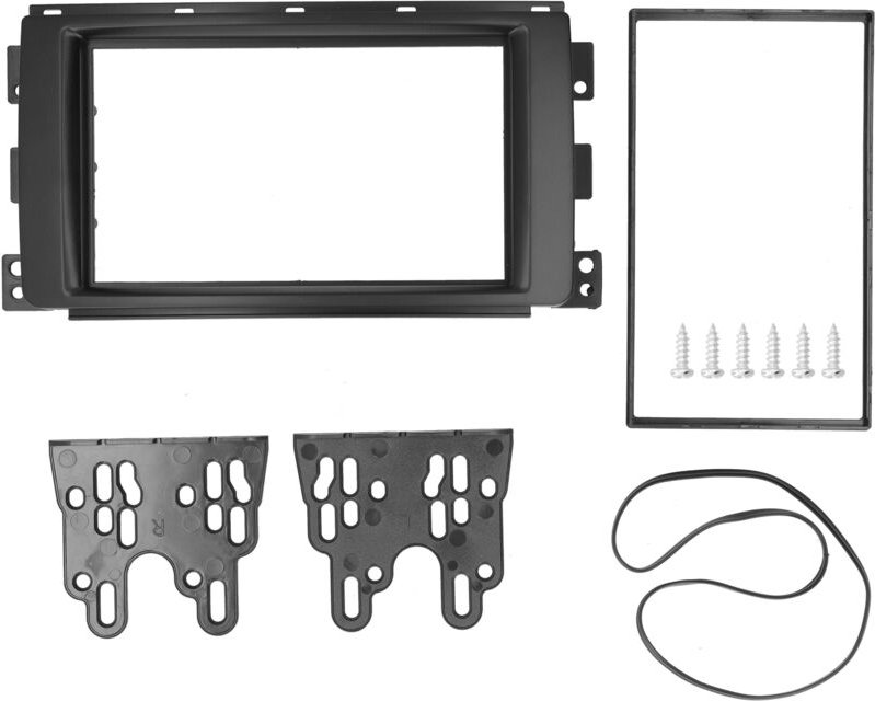 Yctze 2DIN Autoradio-Blende mit CD-Player für Smart ForTwo (2007–2010), nahtlose Installation, robustes ABS-Material