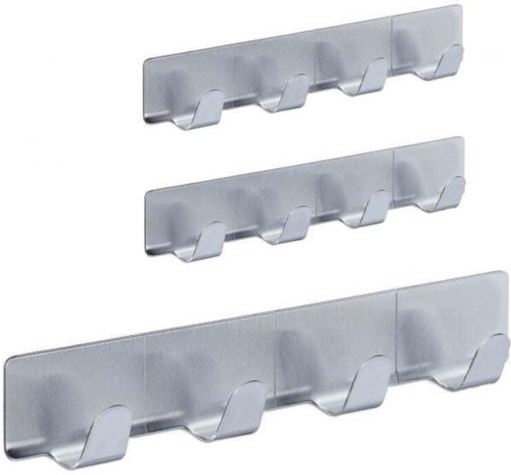 Northix - Hakenleiste selbstklebend im 3er set 8