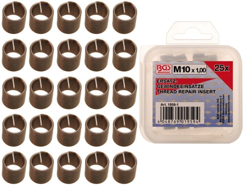 Oc-pro - Ersatz-Gewindeeinsätze M10 x 1,0 25-tlg.