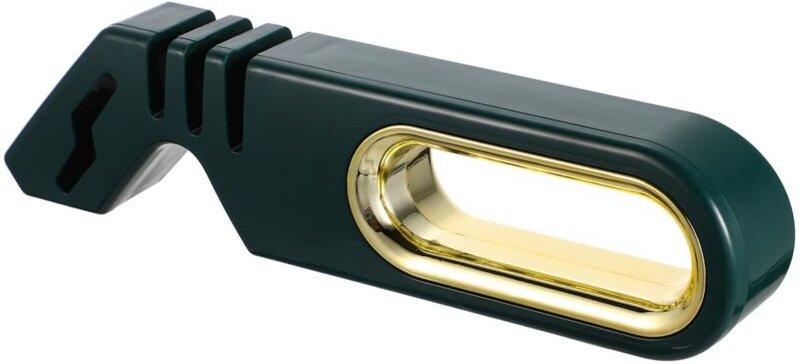 4-in-1 Messerschärfer, Sicherheitsschärfer, Wetzstein, Flachstein, Terrazzo-Holzmeißelschärfer, Größe