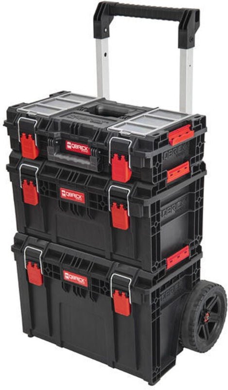 System prime set 1 prime Cart Trolley stapelbar + prime Toolbox 250 Vario + prime Toolbox 150 Vario stapelbar IP66 - Qbr...
