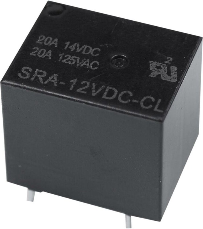 Woosien - 10 Stück Relais 5 Pin Spdt Sra-12vdc- Dc 12v Spule 20a Universal pcb Neu Schwarz